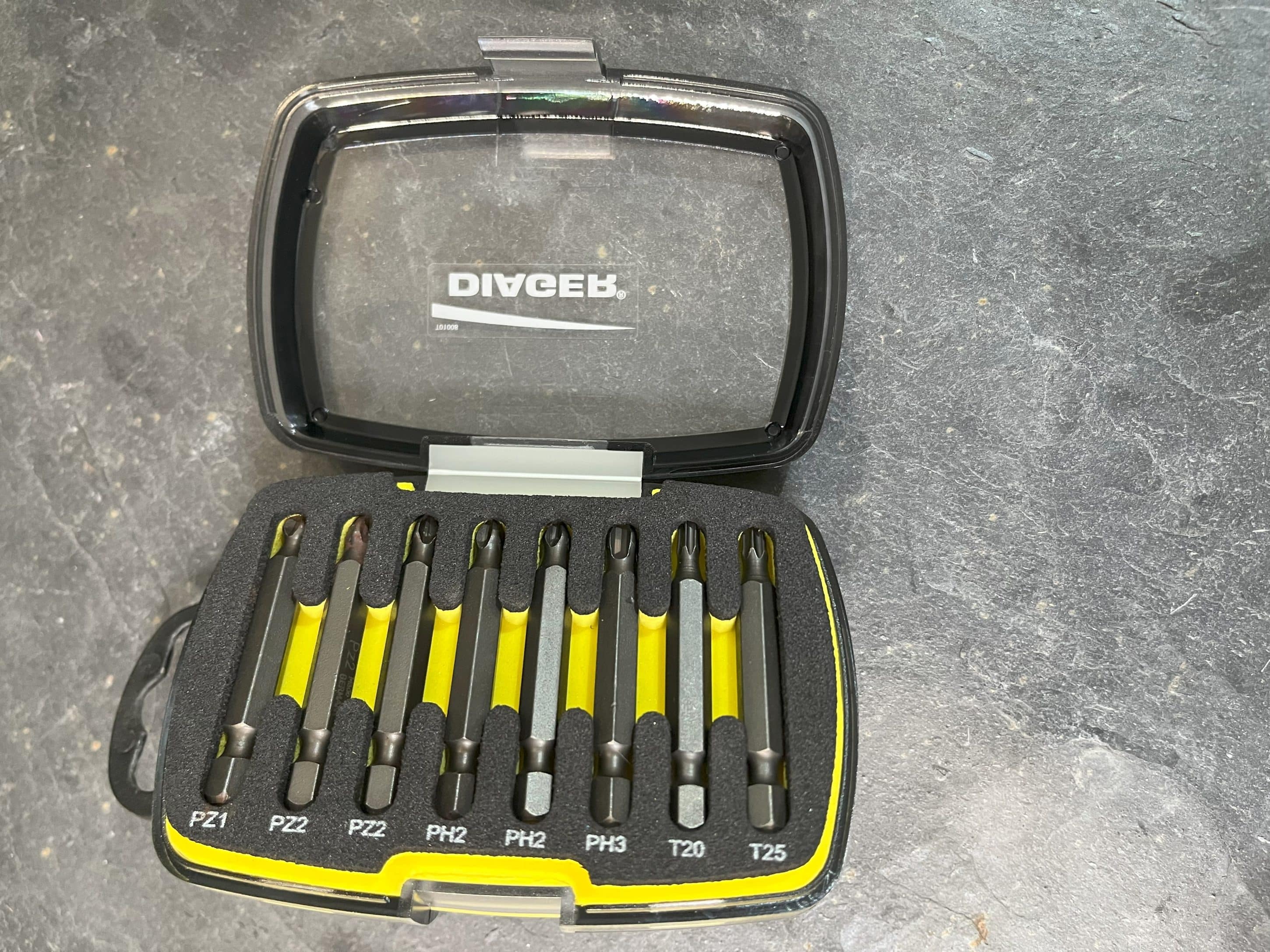 COFFRET EMBOUTS TORSION L50 8 PCS 2PZ1-2 PH2-3 TX