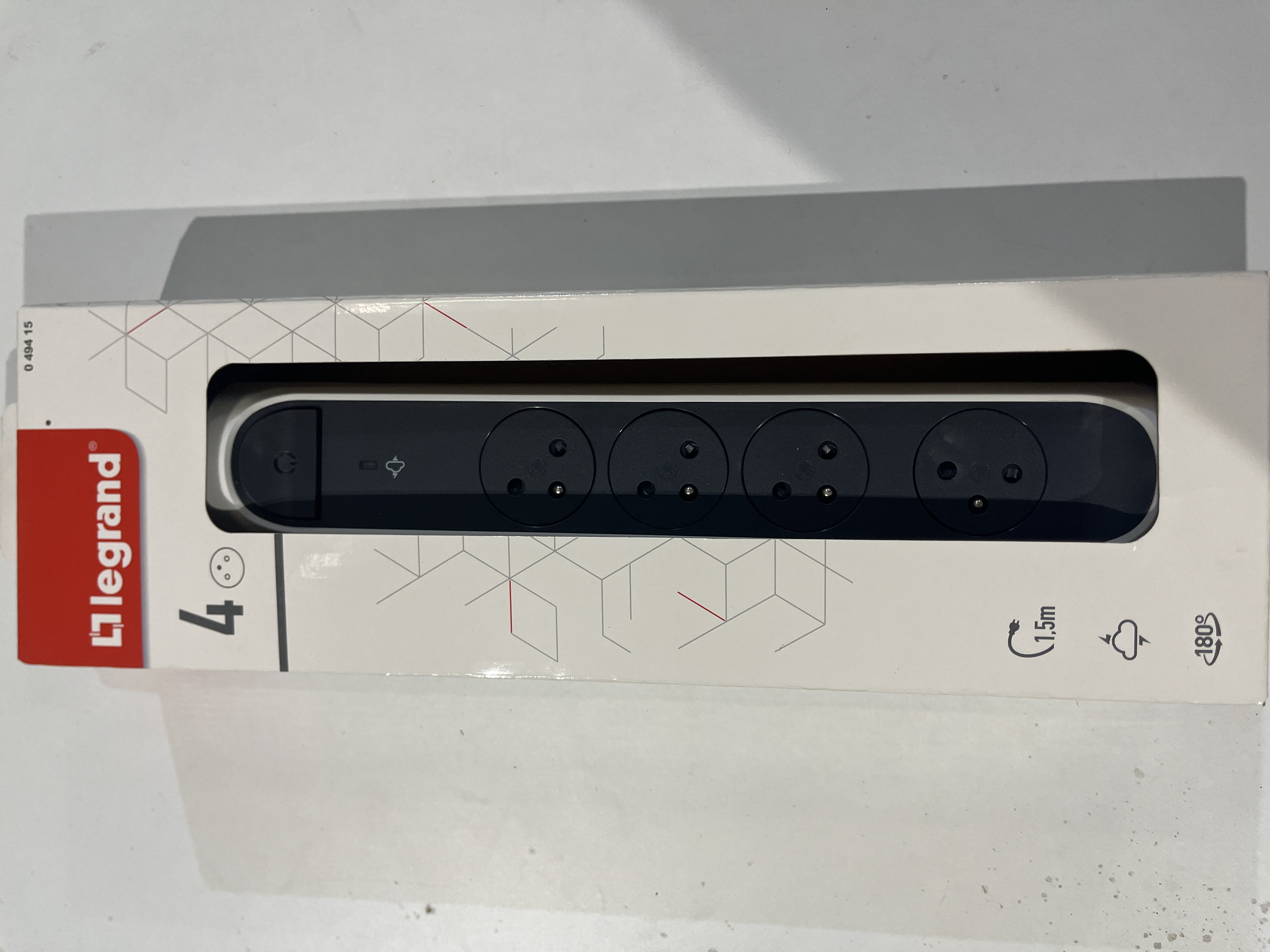 BLOC 4 PRISES + PARAF BLC LEGRAND
