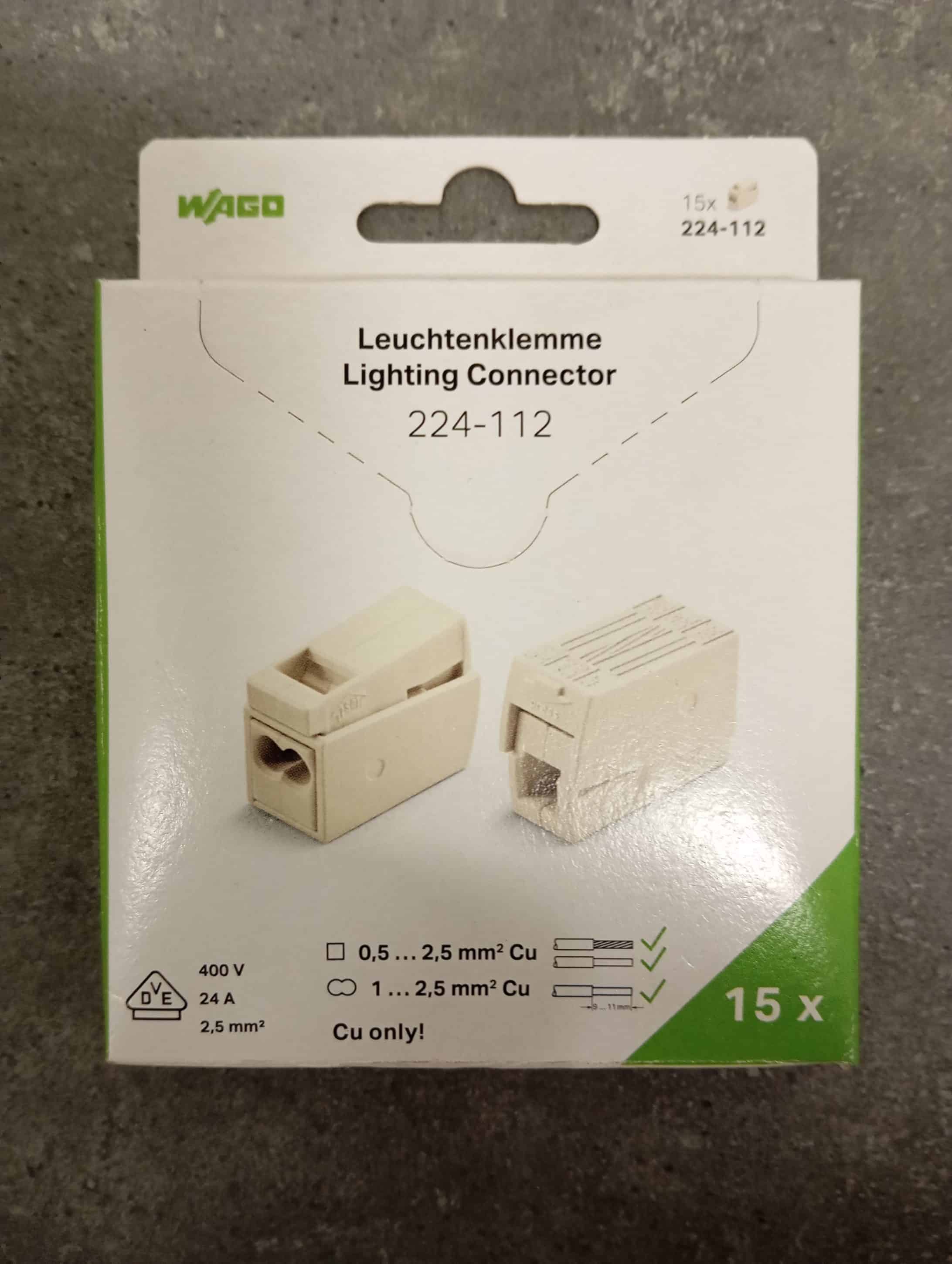 15 BORNES 3X0.5 2.5MM2 fil rigide