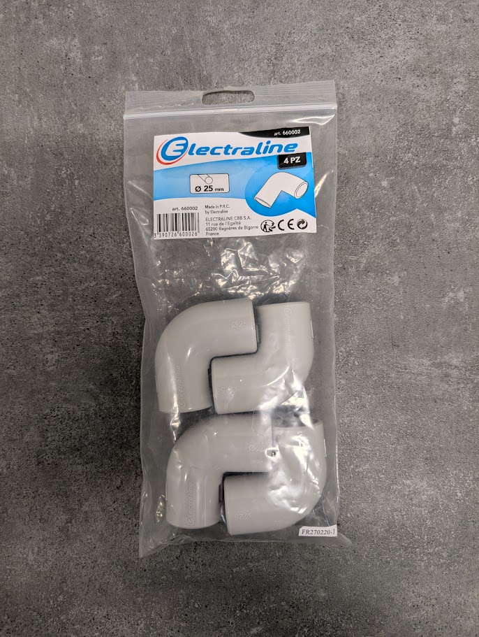 4 EQUERRE D.25 SACHET