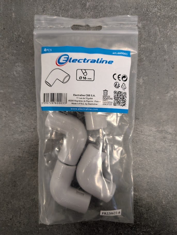 4 EQUERRES Ø16 SACHET/CAV