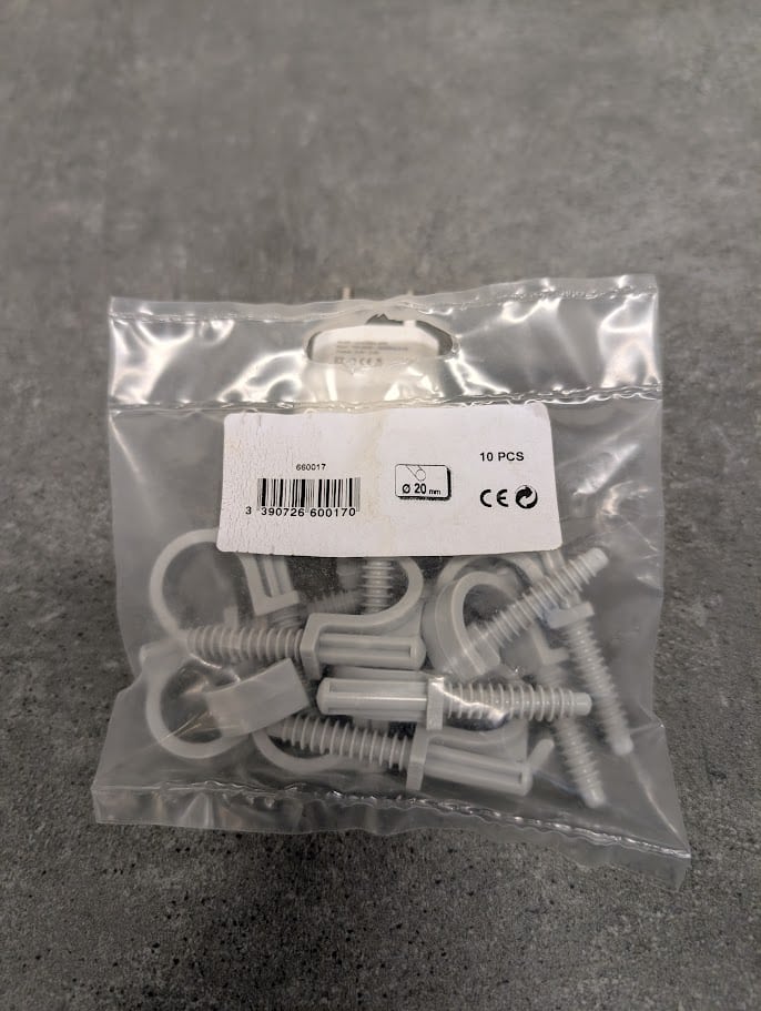 10 CLIPS PARAPLUIES SIMPLE Ø20