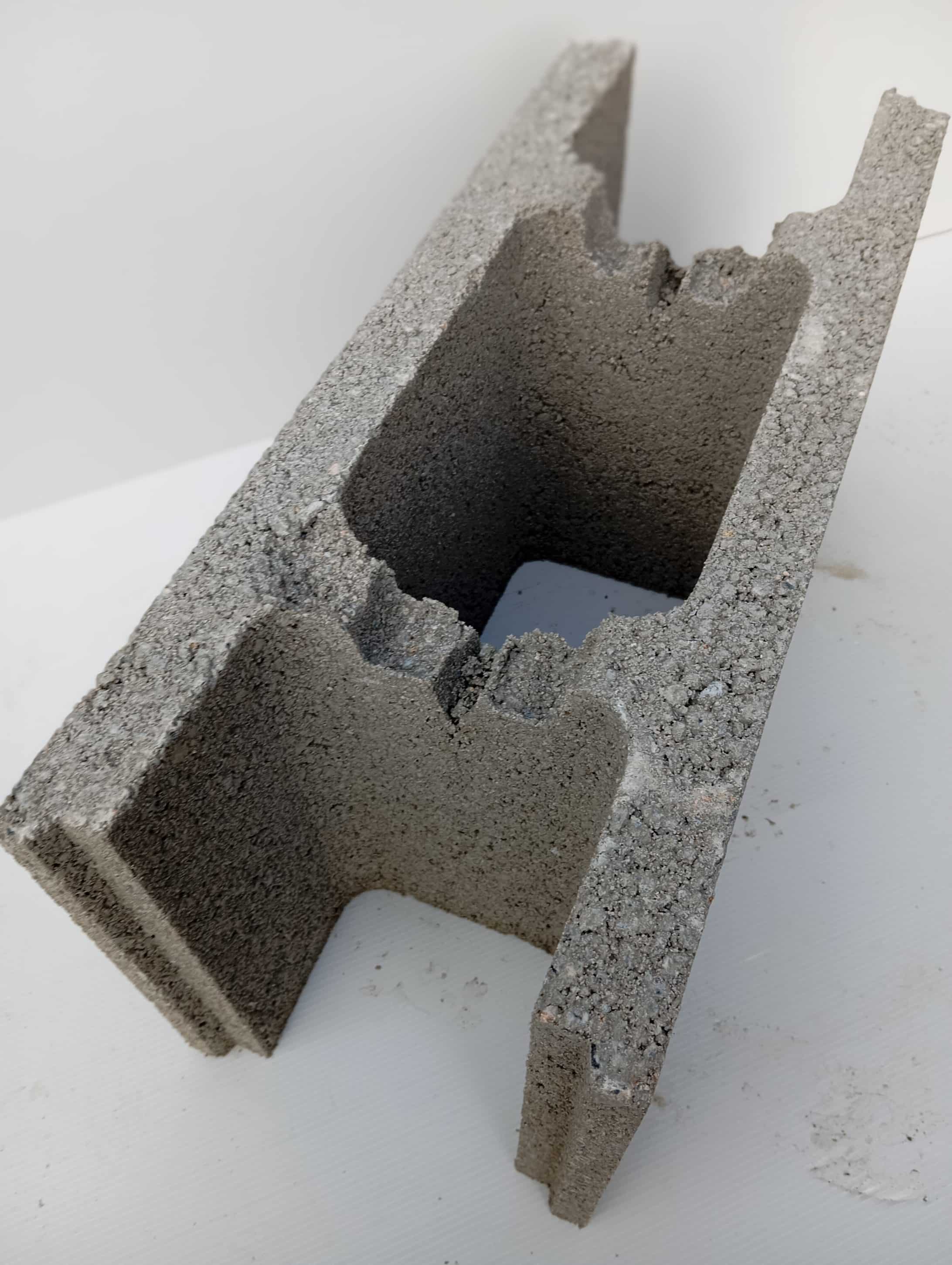 BANCHER PARPAING/BLOC 20x25x50  50/PAL 115 LITRES BETON /M² (beton mini 350kg)