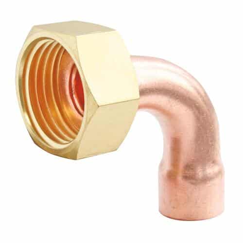 Racc 2P coudé diam 12 écrou 12/17