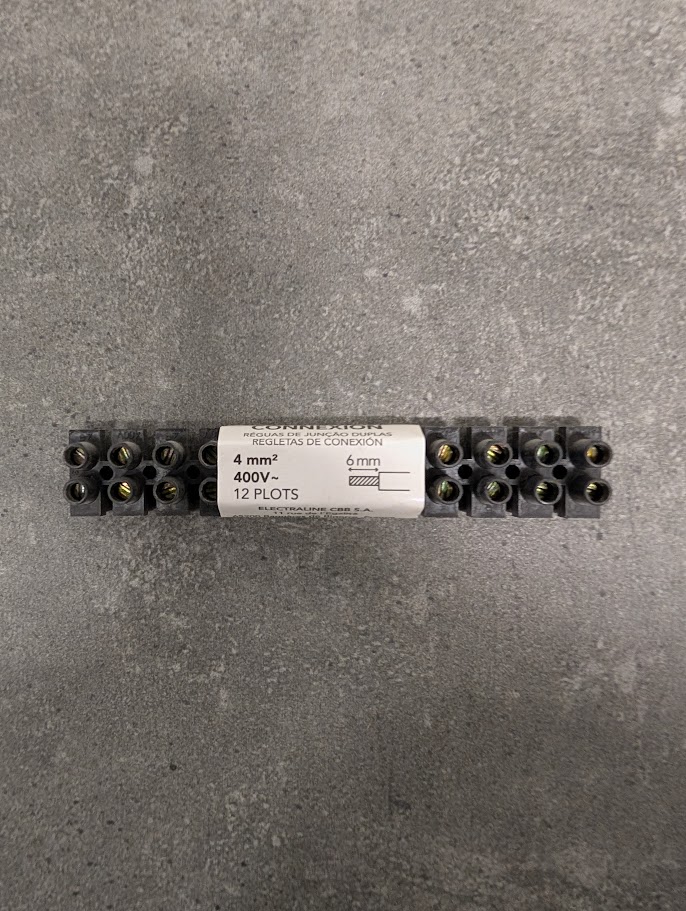BARRETTES DE CONNEXION 4MM² 12 PLOTS