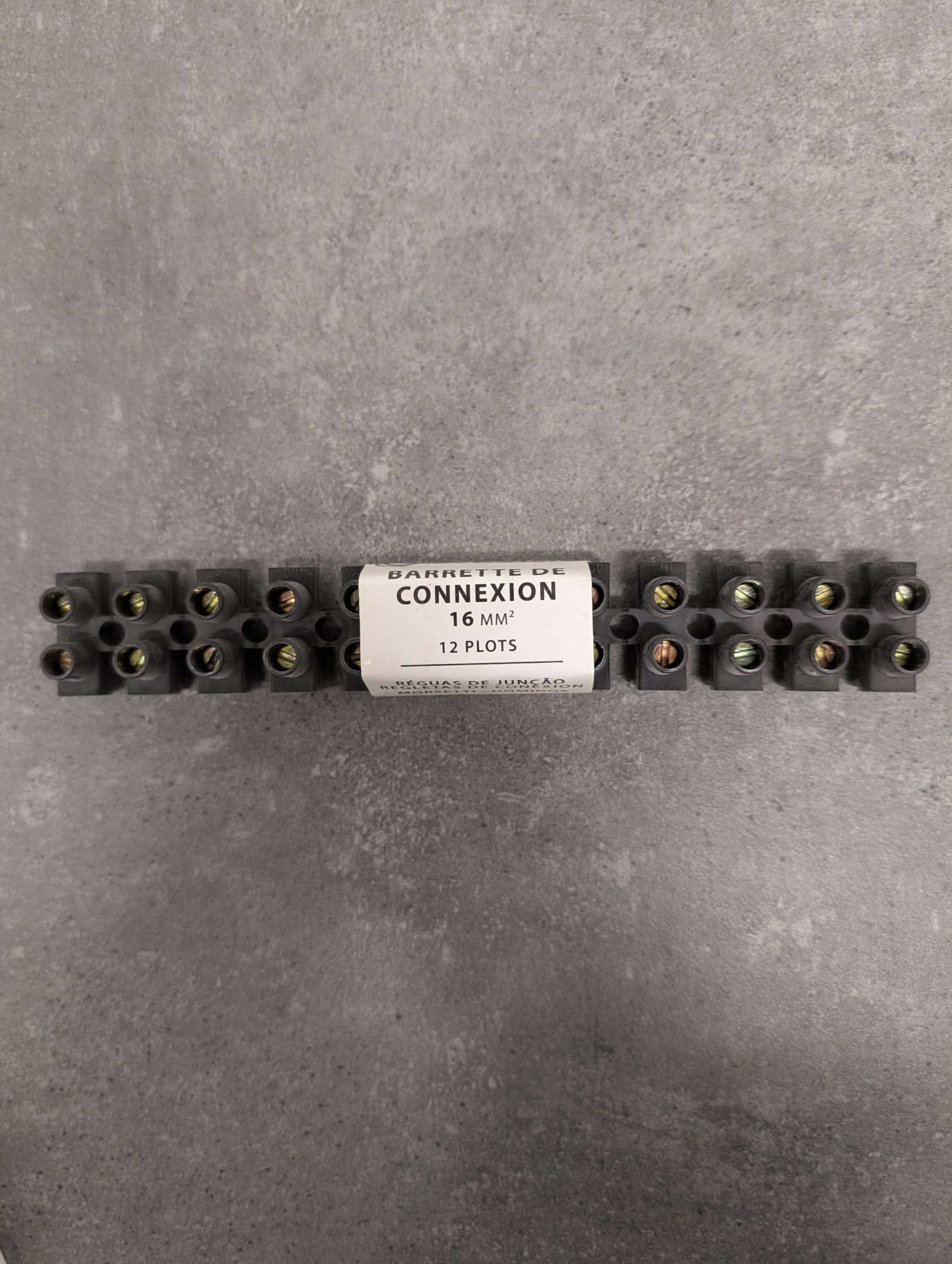 BARRETTES DE CONNEXION 16MM2 12 PLOTS