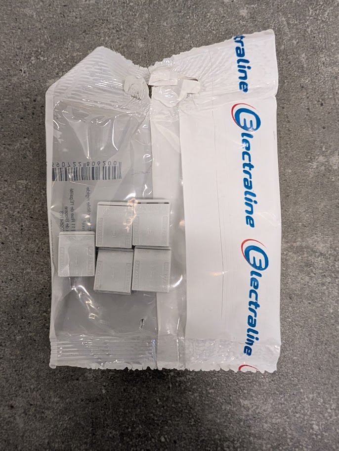 5 CONNECTEURS RAPIDES CABLE RIGIDE 3 TROUS 1 - 2.5MM2