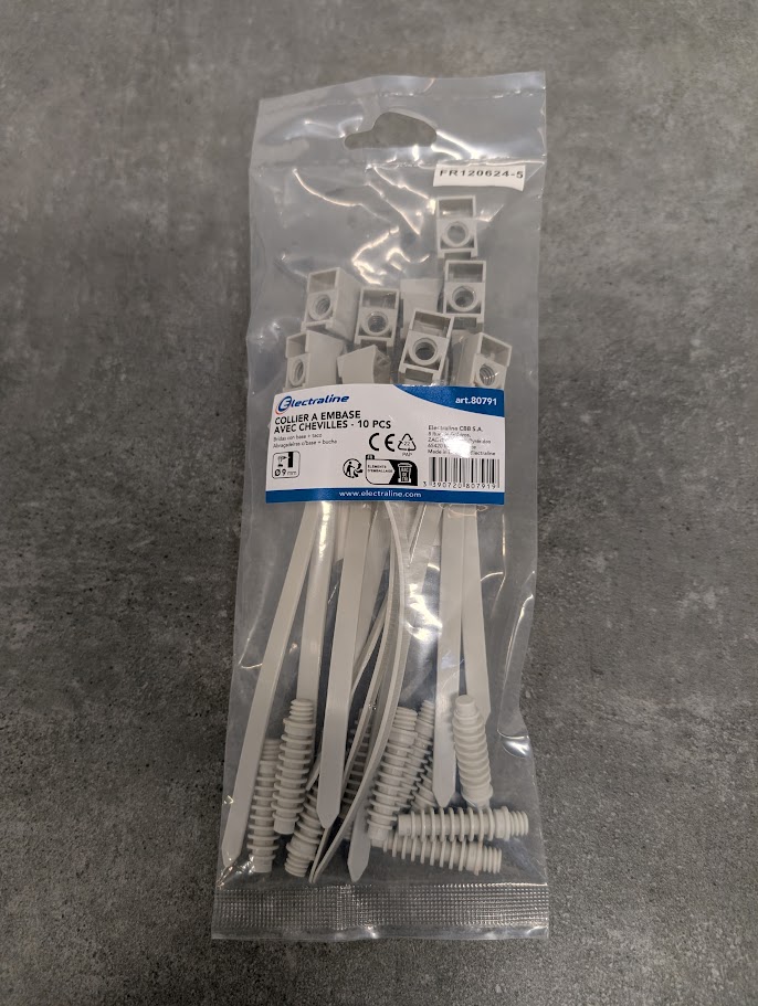 10 COLLIERS A EMBASE + CHEVILLES GRIS