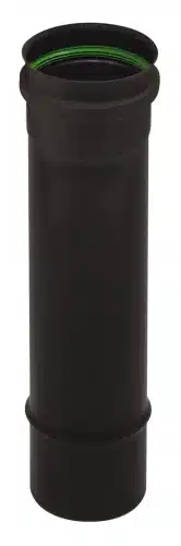 TUYAU INOX NOIR PELLETS D80 1M +JOINT