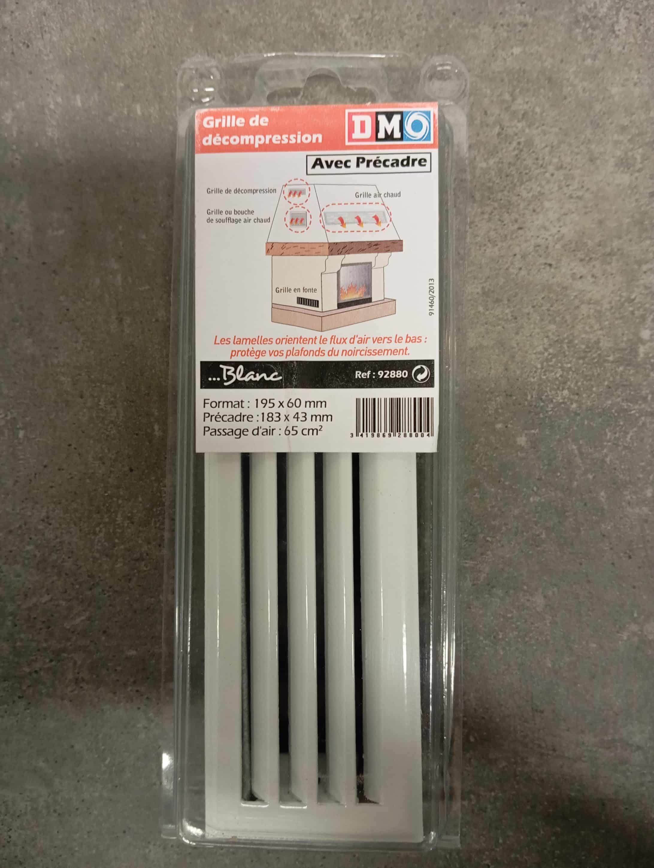 GRILLE DECOMPRESSION 60X195 BLANCHE