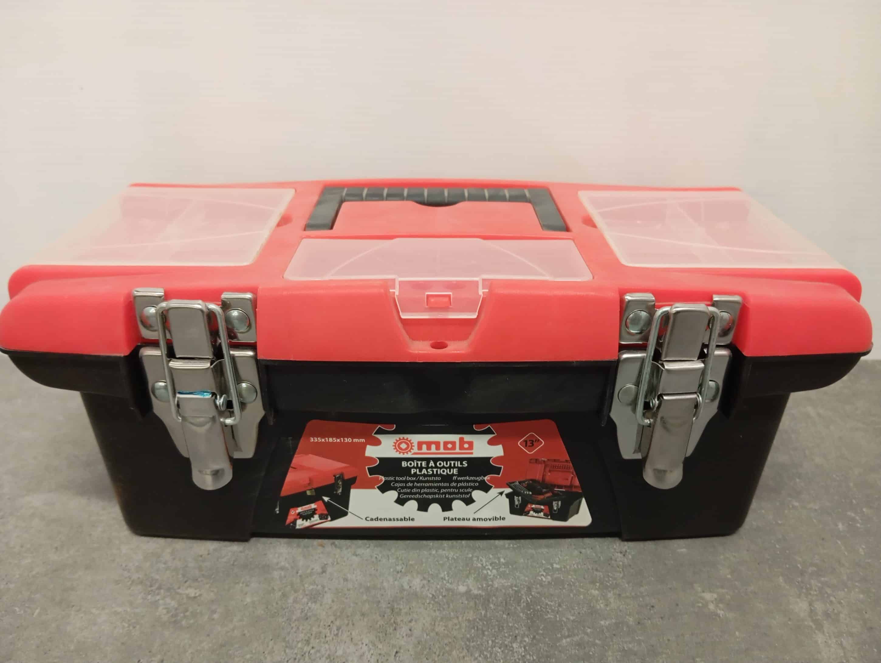 BOITE OUTILS PLASTIQUE 335x185x130mm PETITE