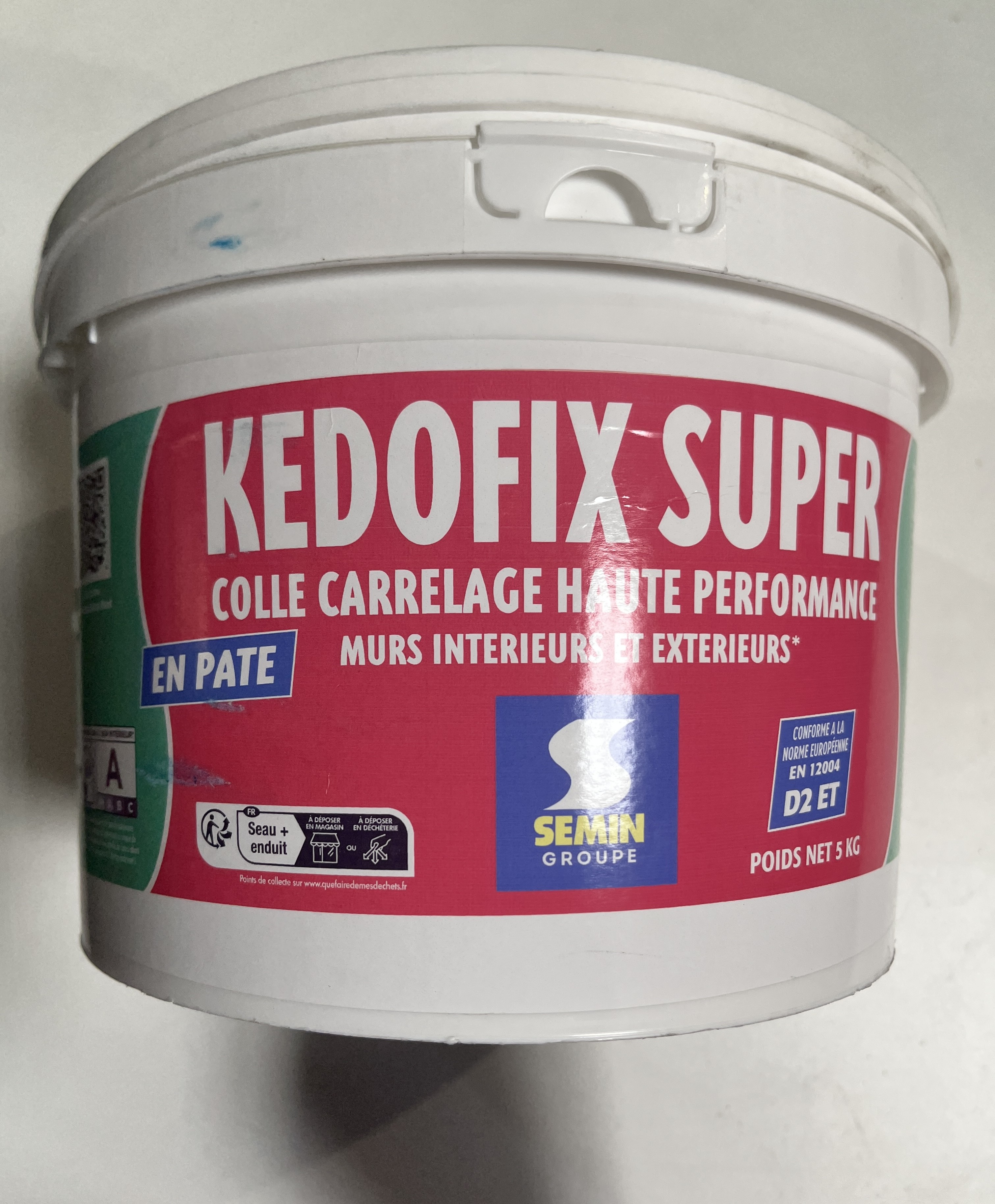 KEDOFIX Colle Pate SEAU 5 KG