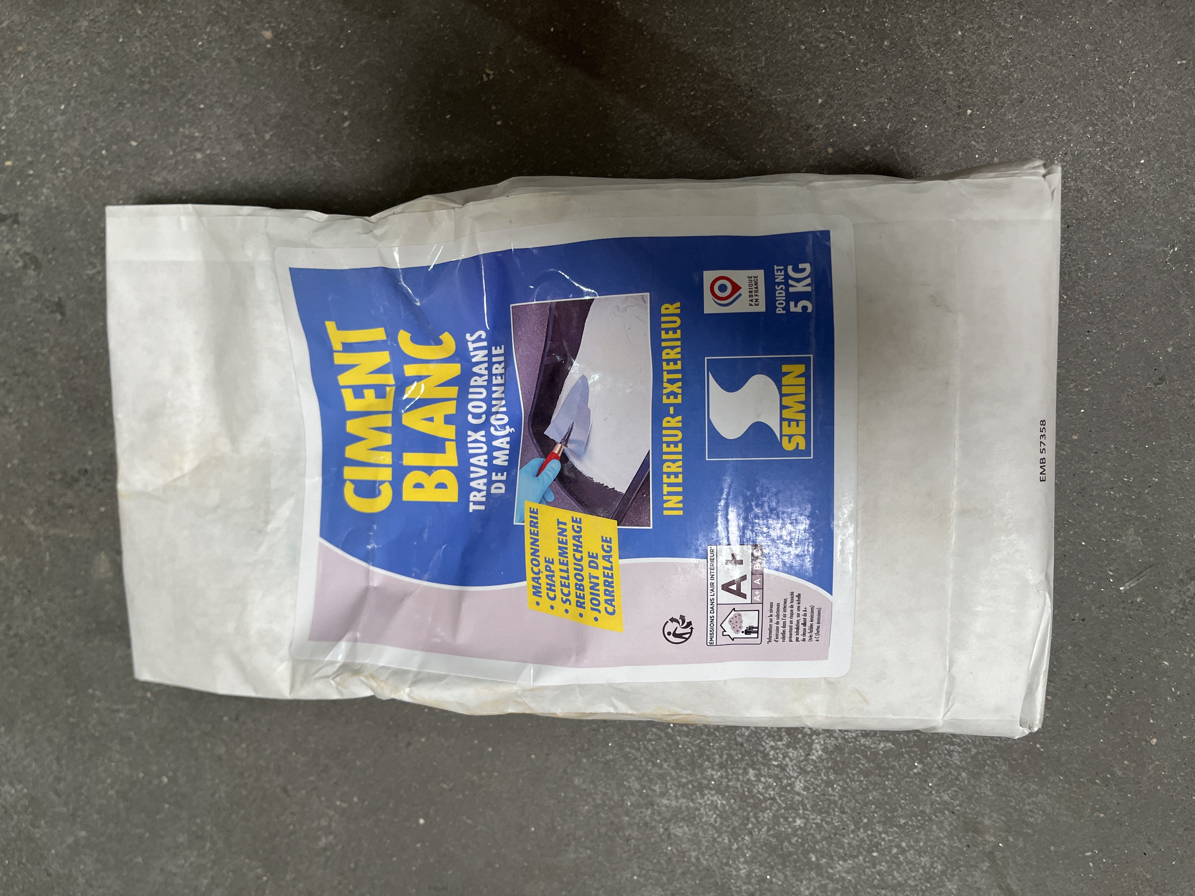 CIMENT BLANC SAC 5KG