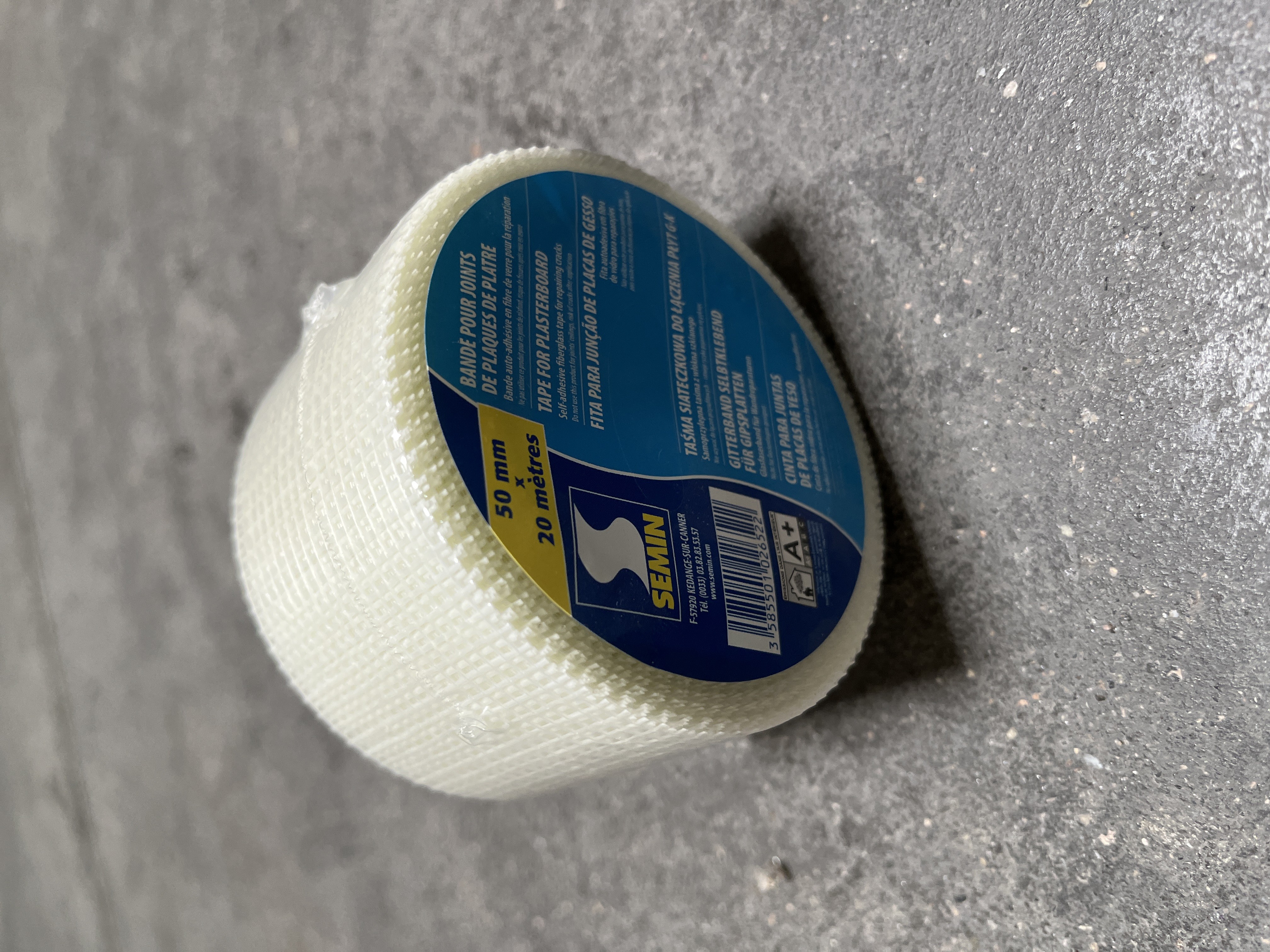 BANDE ADHESIVE JOINT PLAQUEPLATRE 20ML X larg 48mm