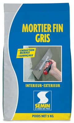 MORTIER FIN GRIS SAC 5KG