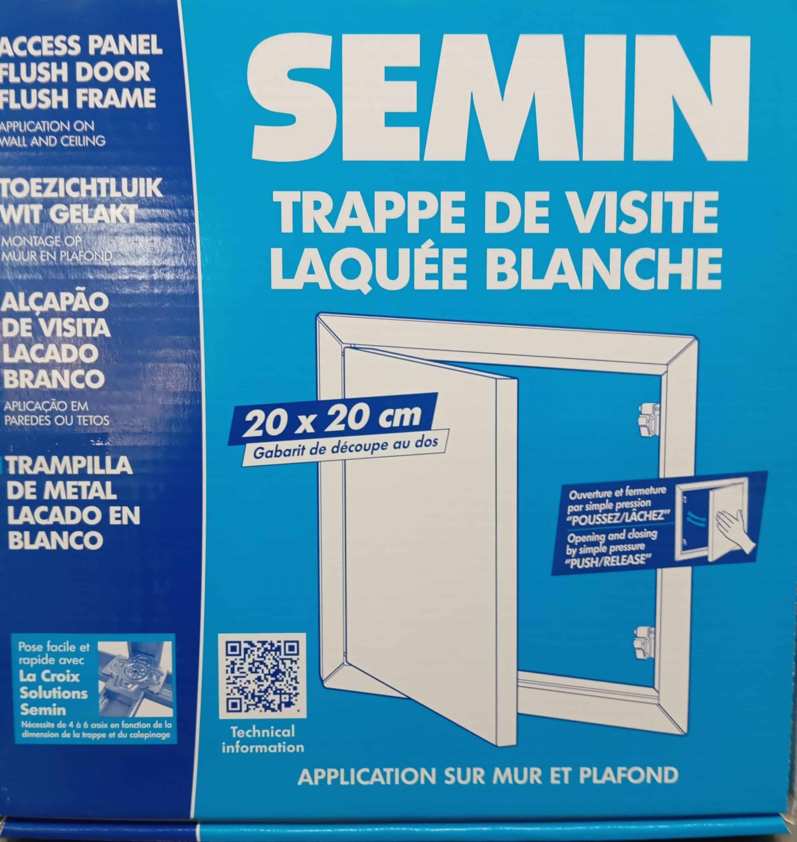 TRAPPE DE VISITE 200 X 200 LAQUE BLANC