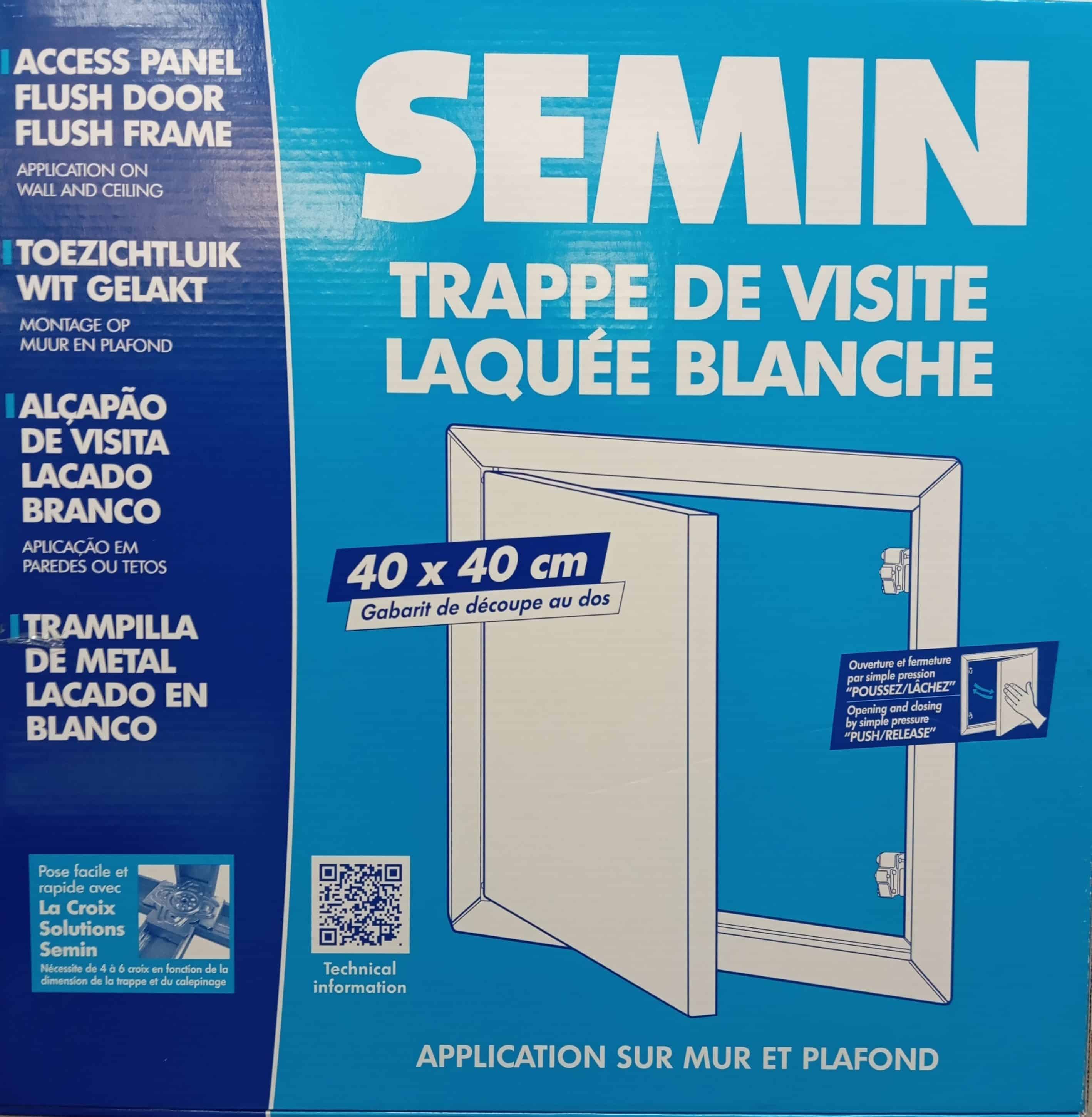 TRAPPE DE VISITE 400 X 400 LAQUE BLANC