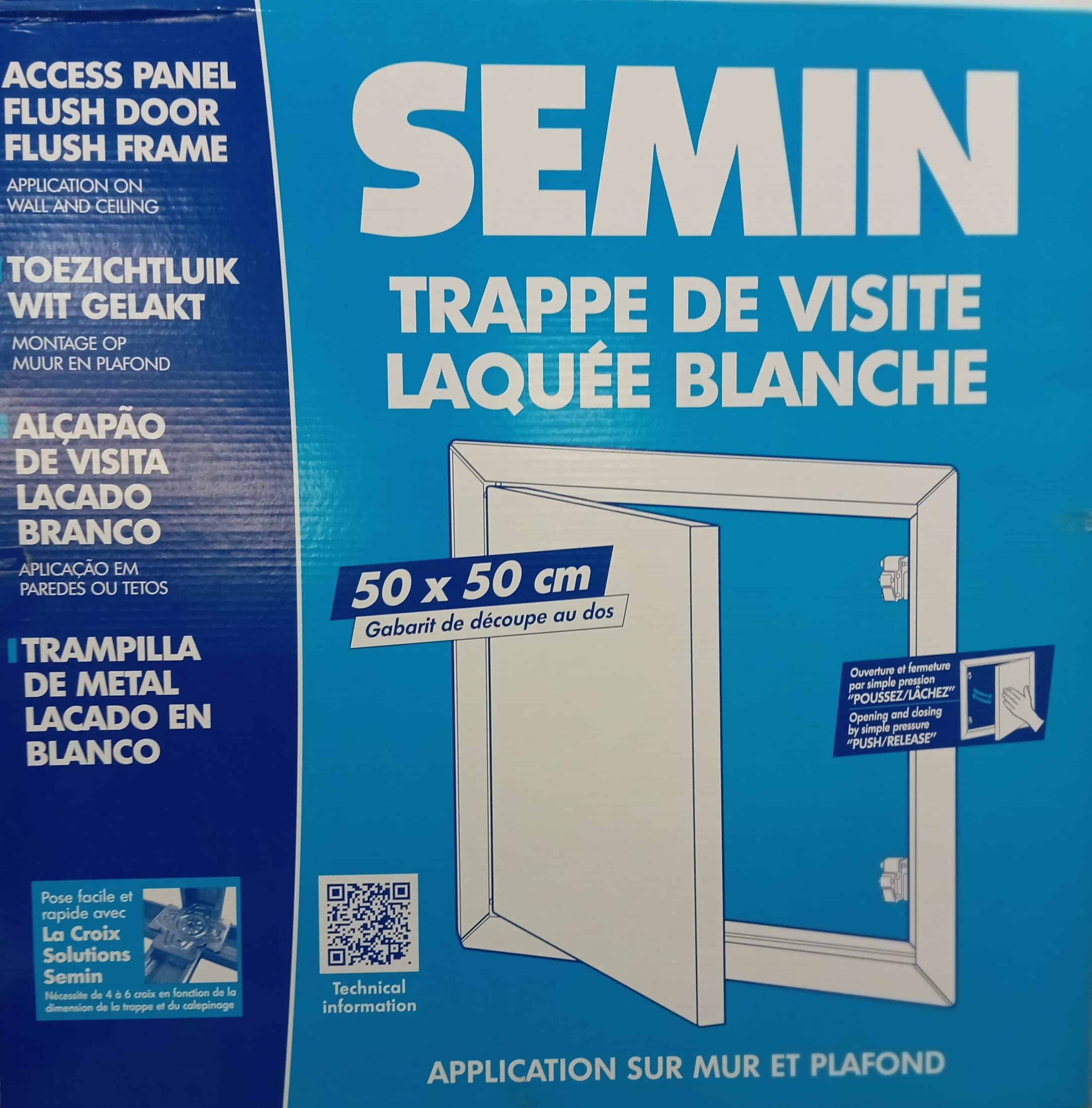 TRAPPE DE VISITE 500 X 500 LAQUE BLANC