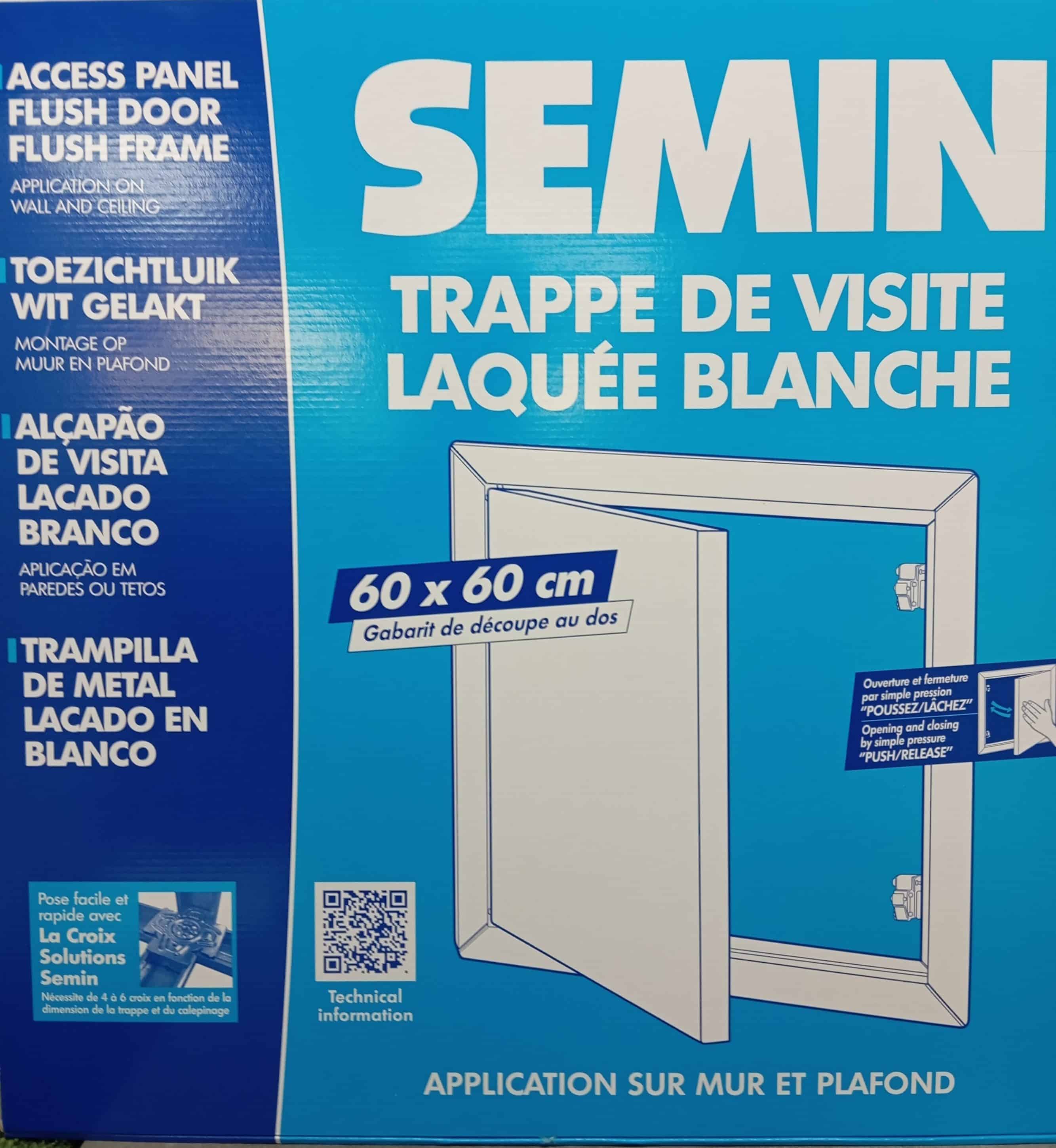 TRAPPE DE VISITE 600 X 600 LAQUE BLANC