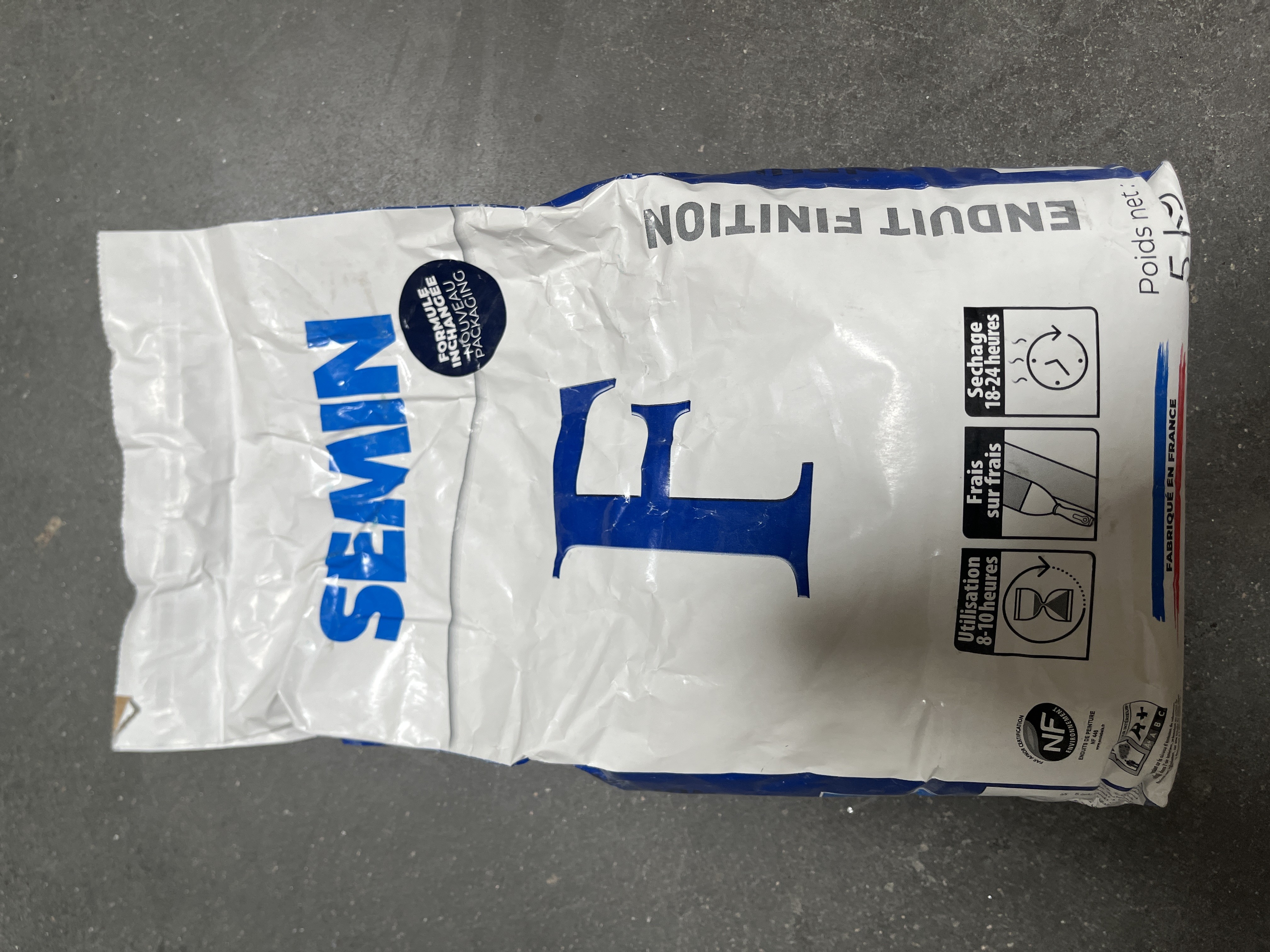 ENDUIT SEMIN FIN 5 KG