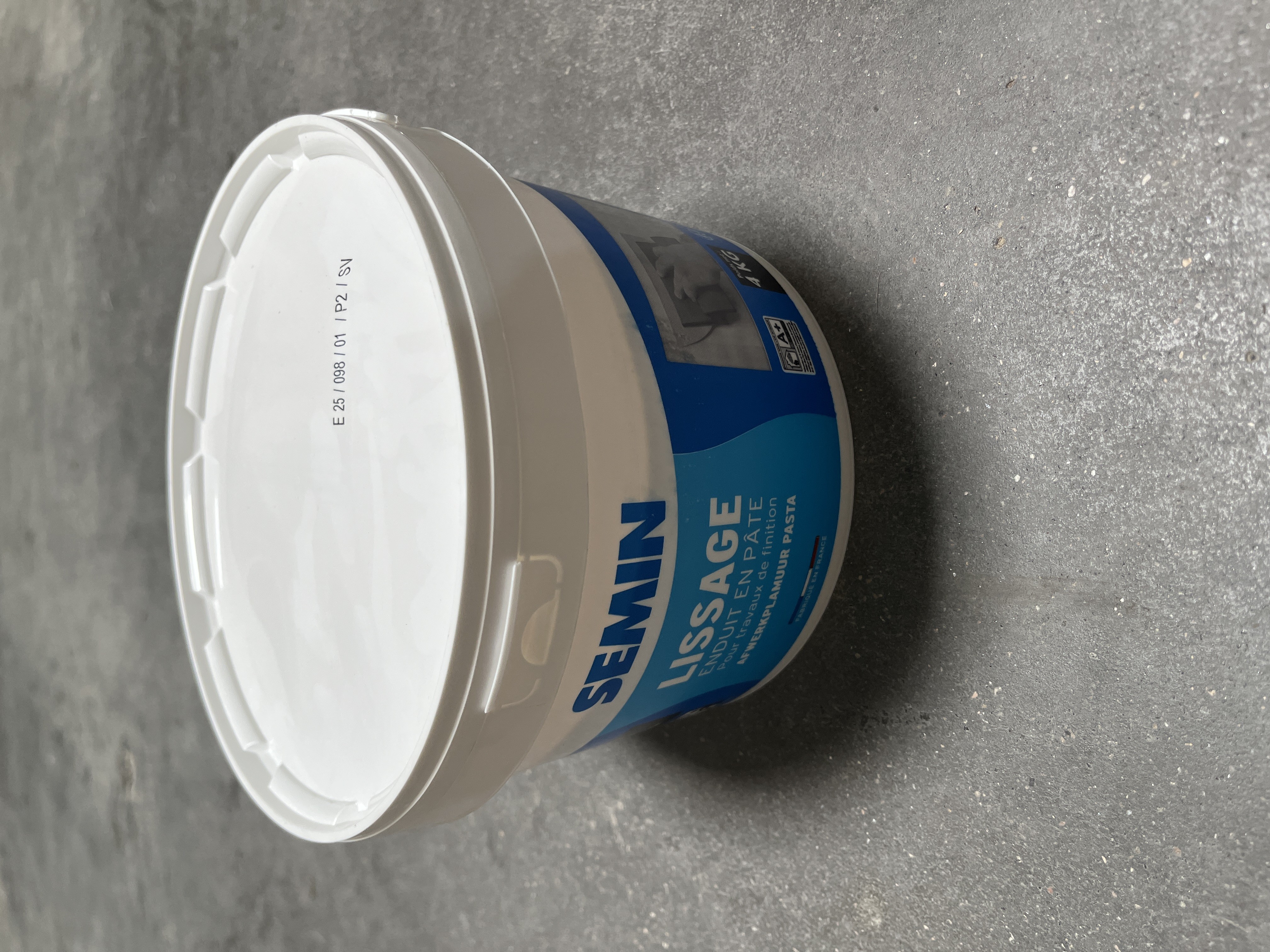 SEMIN ENDUIT LISSAGE PATE SEAU 4KG