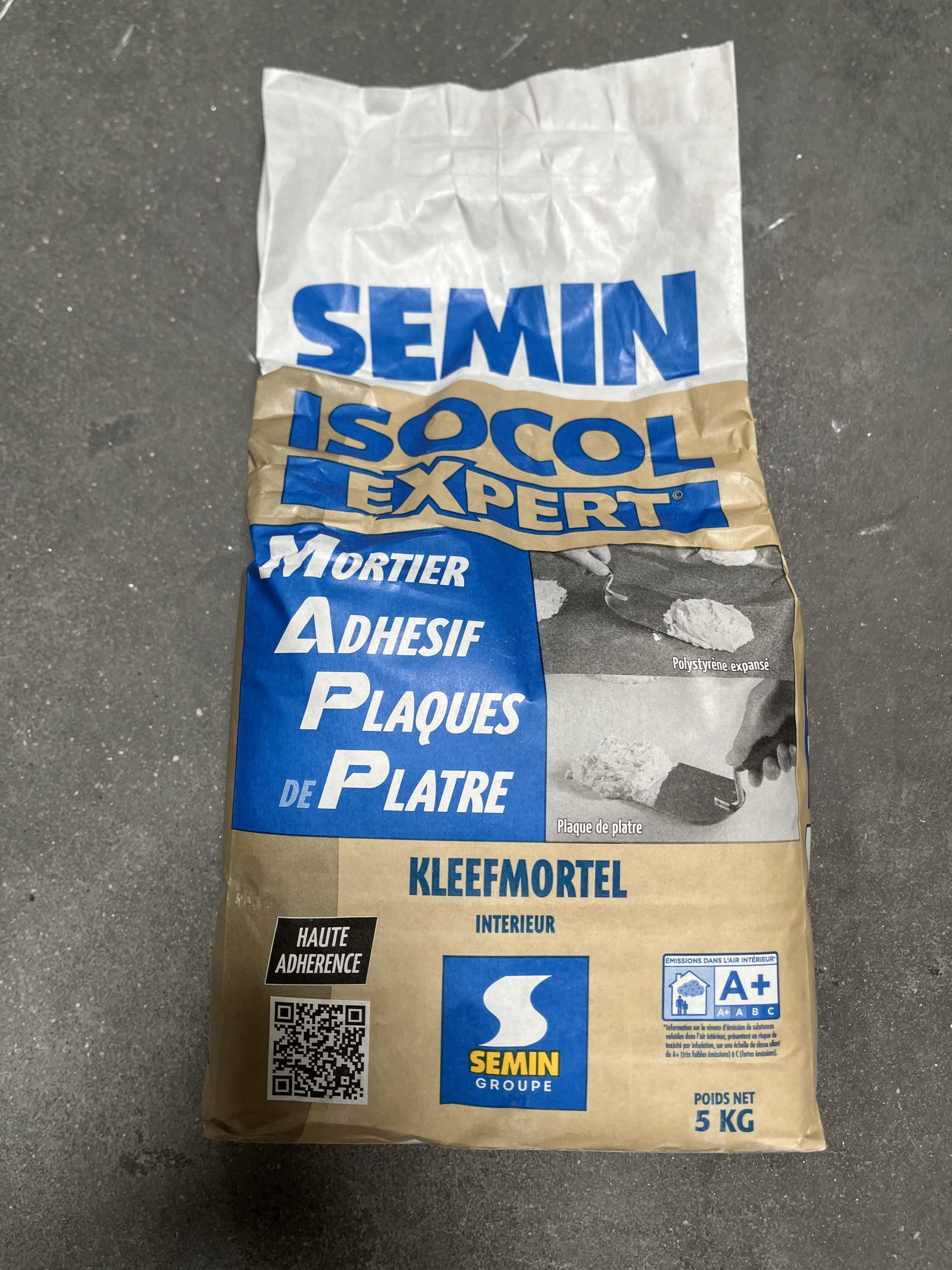 ISOCOL EXPERT SAC 5KG MORTIER ADHESIF