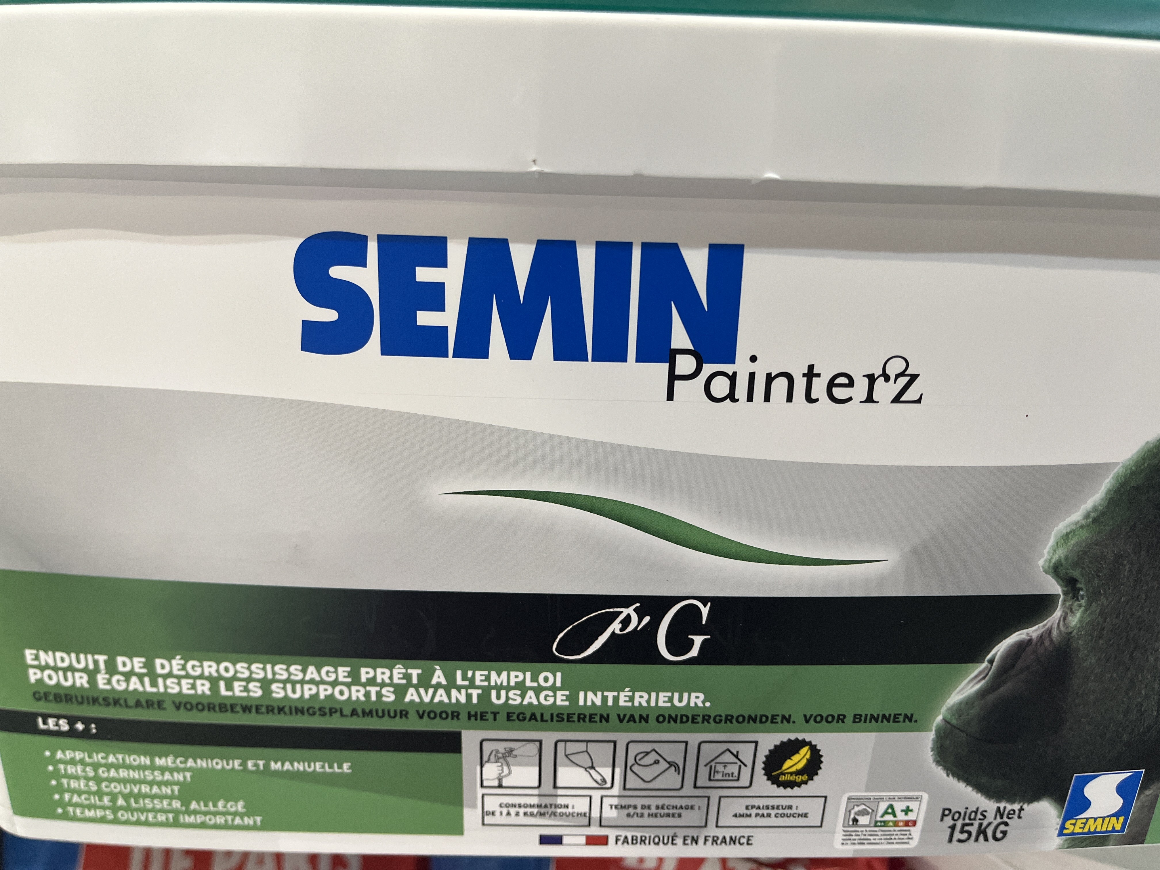 ENDUIT DE FINITION PANTERZ SEAU 15KGS BLEU