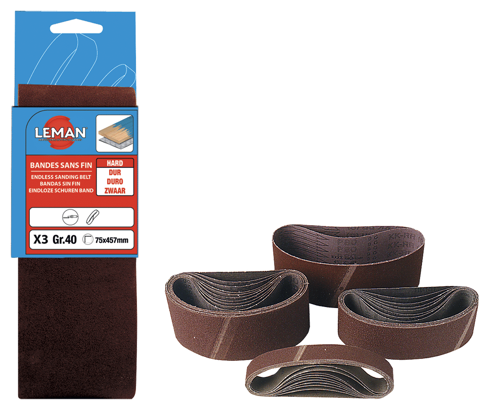 3 BANDES SANS FIN 75X533 GR 40
