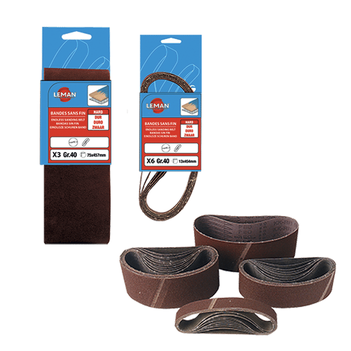 3 BANDES SANS FIN 100X610 GR 40