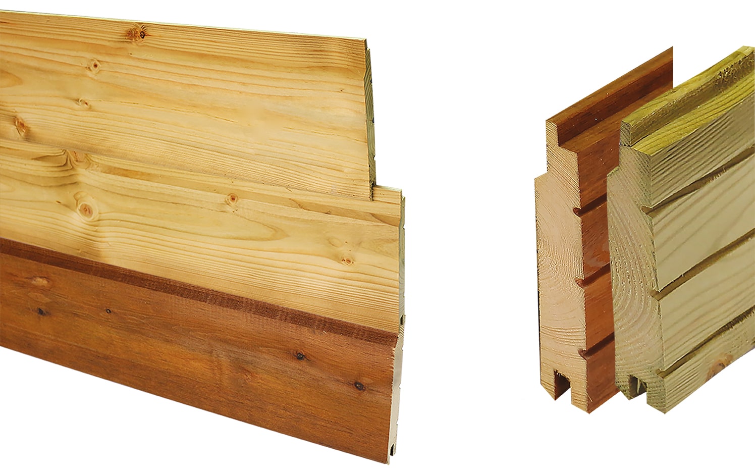 BARDAGE CLIN Marron 21x132x3850mm Utile Vendu par lame de 0.5082 m2 Traité CL4