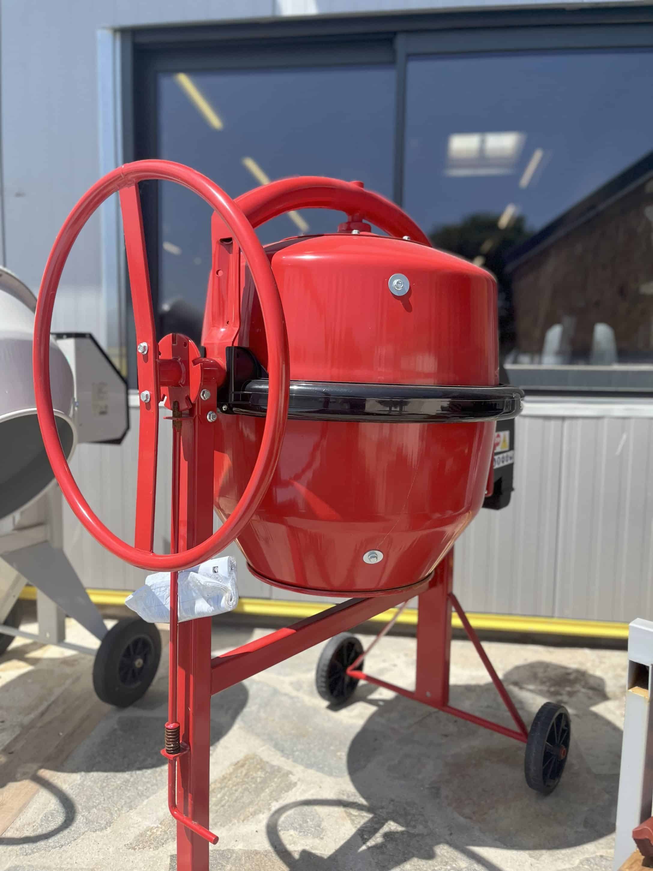 BETONNIERE ROUGE B165 130L MALAXAGE