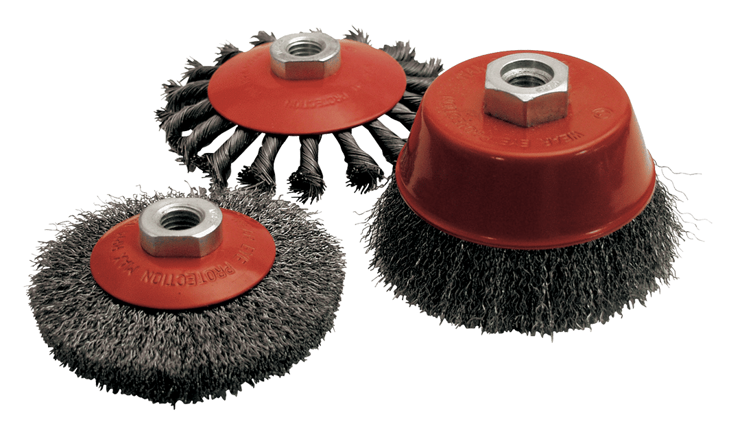 LOT 3 BROSSES CONIQUE CUVETTE D.100 M14 POUR MEULEUSE