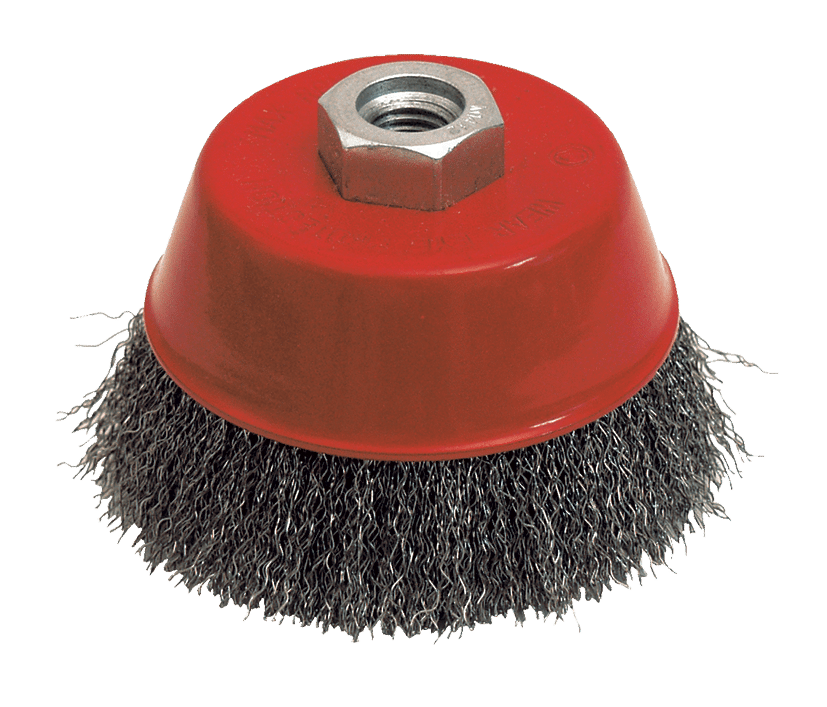 BROSSE ACIER CONIQUE Diam 80mm Pour MEULEUSE