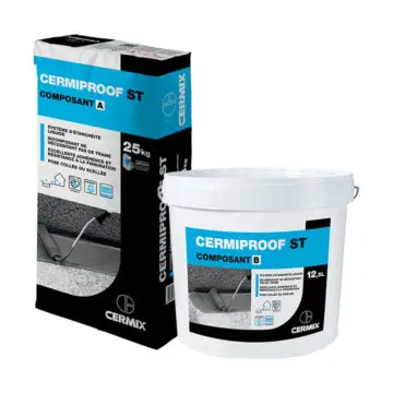 Système d'étancheité liquide sous carrel CERMIPROOF ST 1 sac + 1 seau 37.5KG