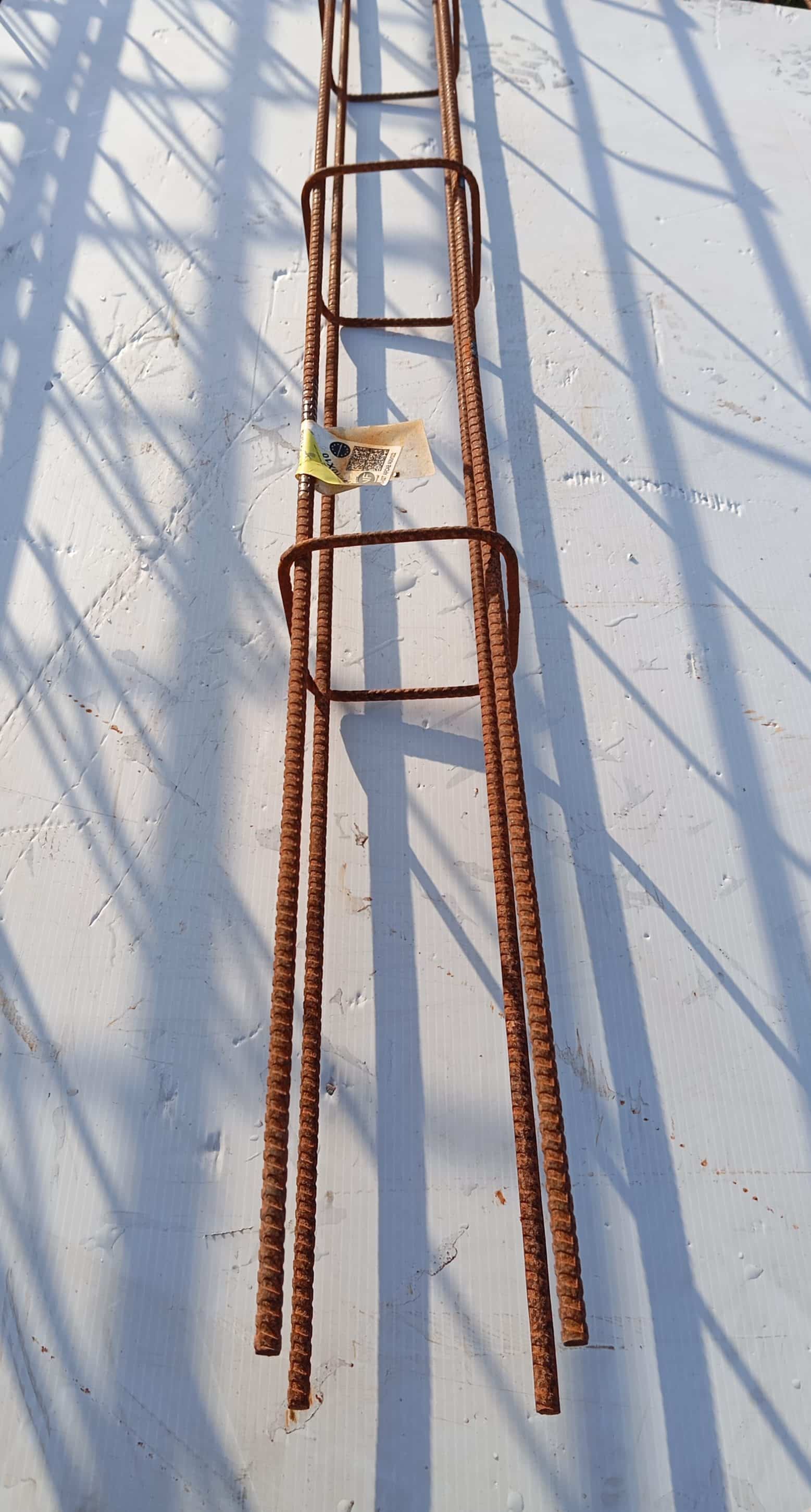 CHAINAGE CARRE 10X10 4 FILS DE 7MM 6ML ESPACEMENT 30CM