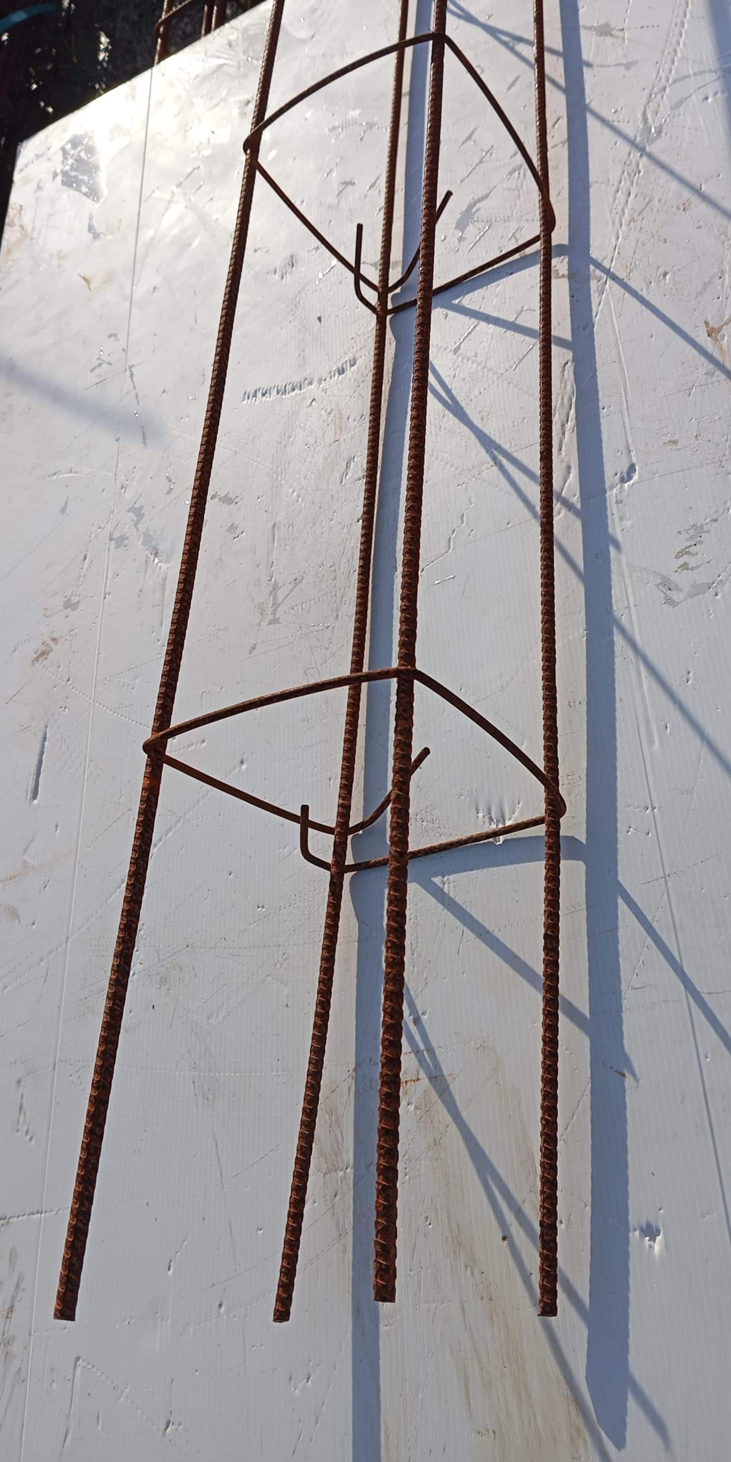 CHAINAGE CARRE 15X15 4 FILS DE 7MM 6ML ESPACEMENT 30CM