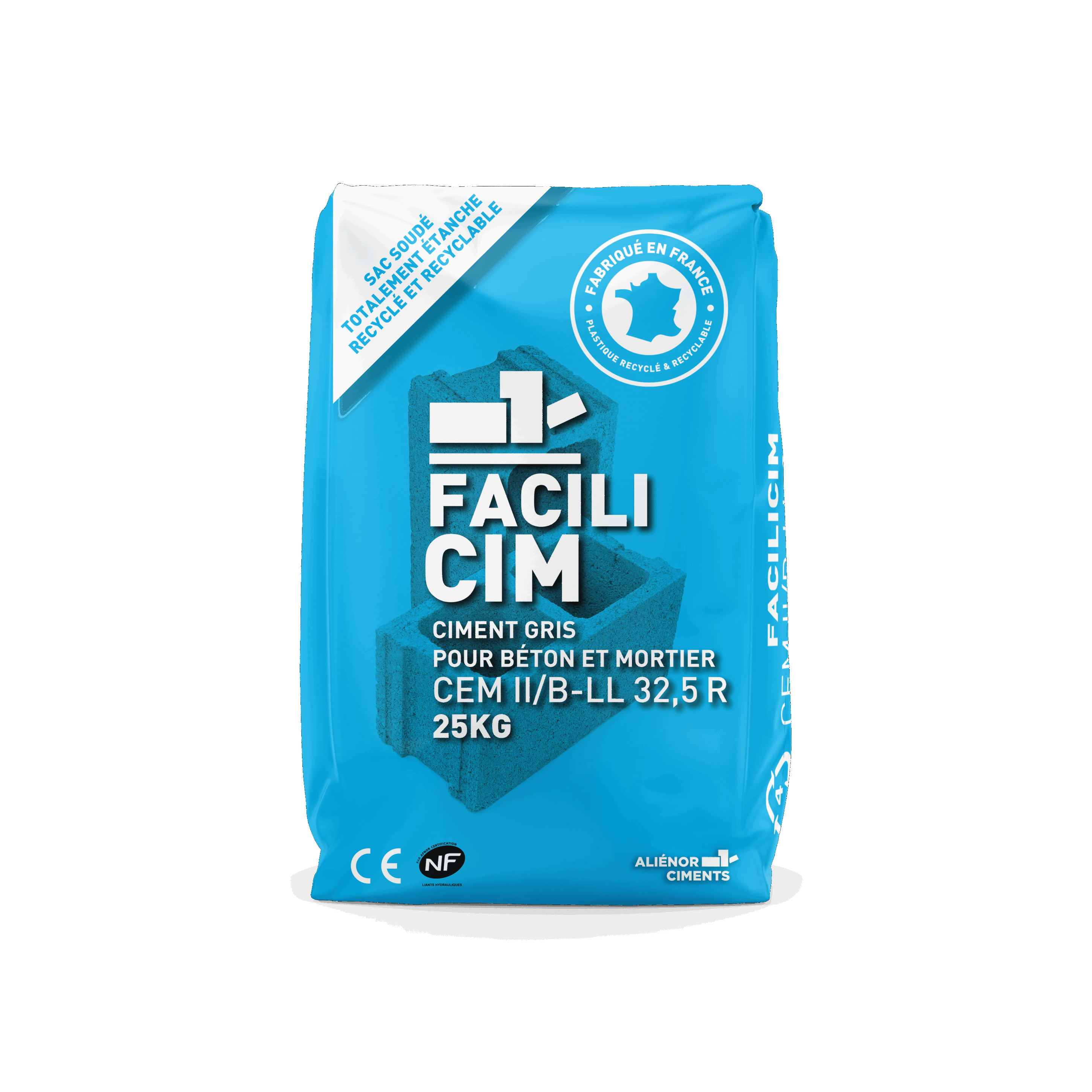 CIMENT PORTLAND NF CPJ325 25KGS 56 sacs / PAL consignées