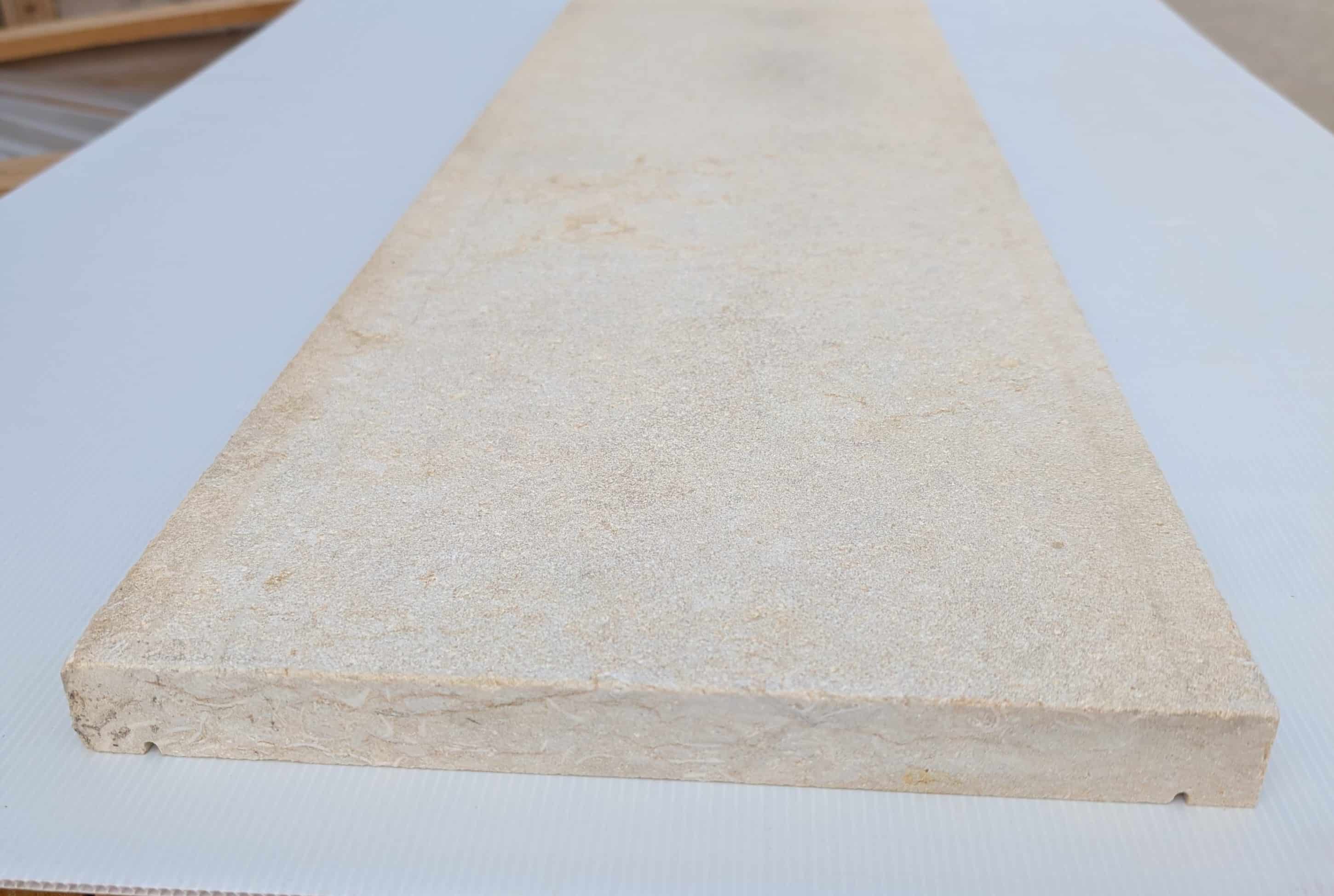 Couvertine KEMET ép3cm sablée brossé long 1ml PIERRE NATURELLE larg.30cm