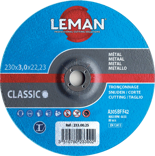 DISQUE TRONCONNAGE METAL 230X3.0X22.23 M