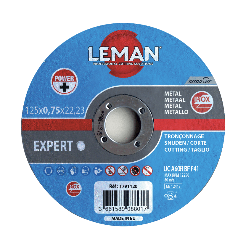 DISQUE INOX Ultra fin Diam 125 125X0.75X22.23