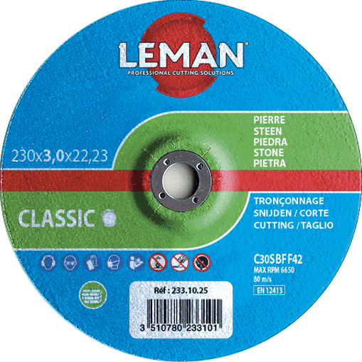 DISQUE TRONCONNAGE MATERIAUX 230X3.0X22.