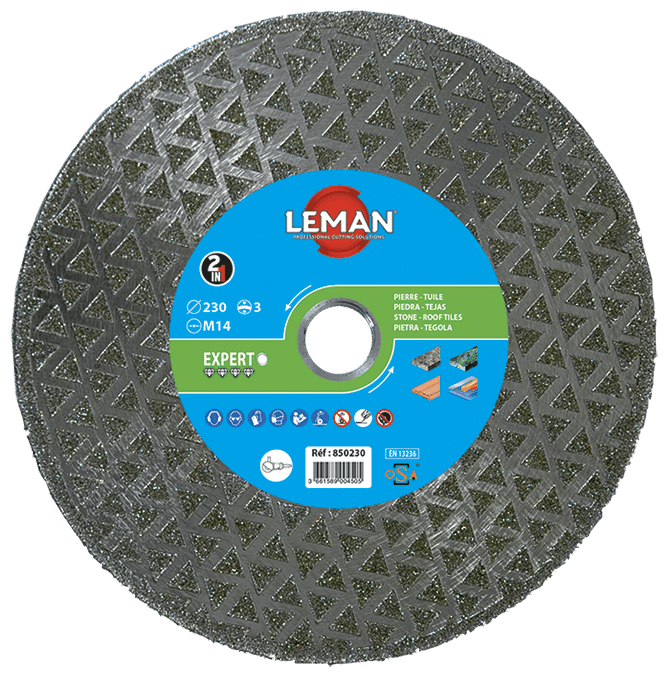 DISQUE DIAMANT Coupe + Ponce Diam 230 BRIQUE + PARPAING + PIERRE + PVC