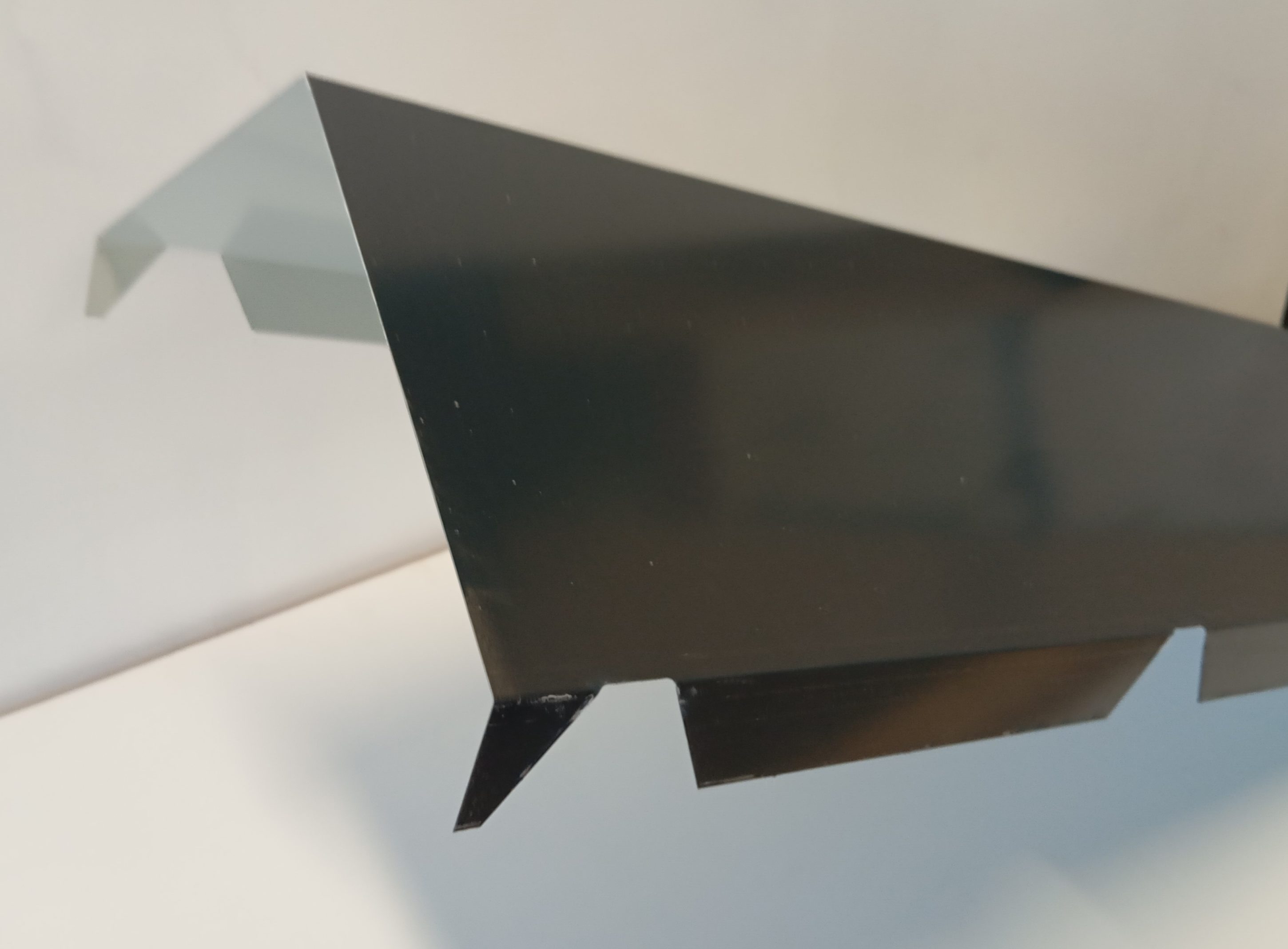 FAITIERE DOUBLE RAL5008 ARDOISE CRANTEE