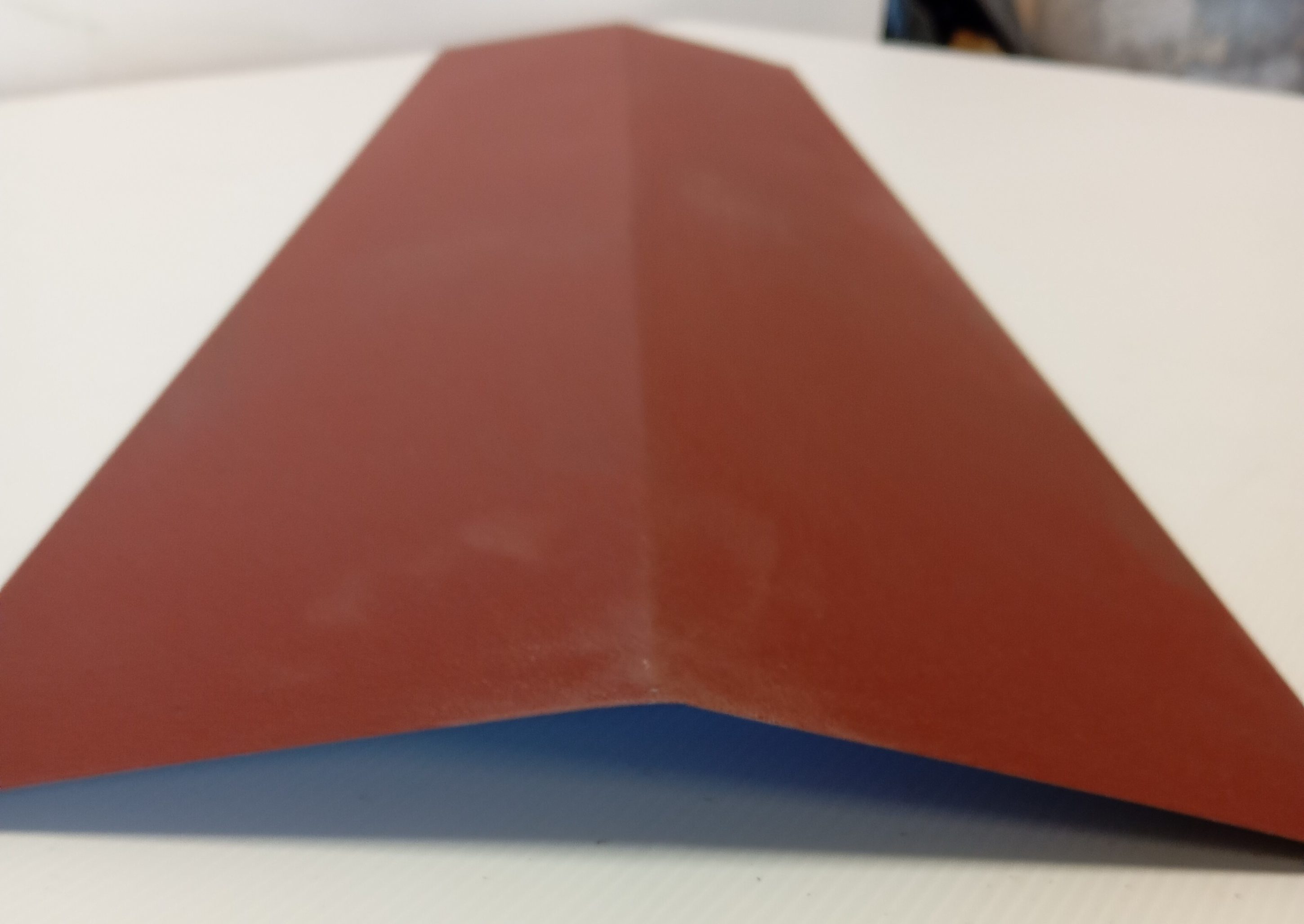 FAITIERE Tole Tuile R  1000mm - 0.5mm 35µM ROUGE 8004