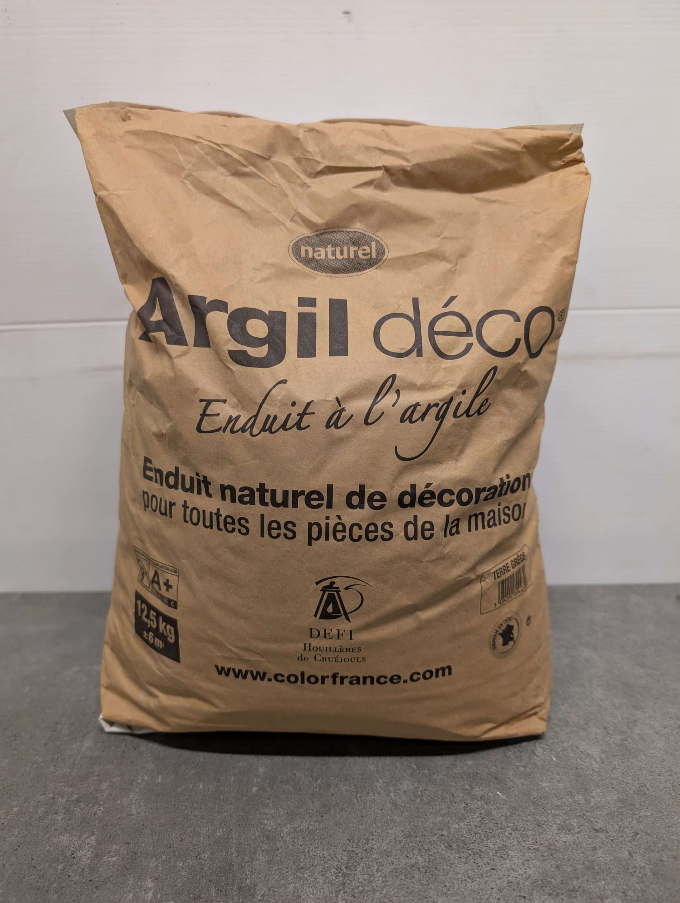 ARGILE DECO  TERRE GREGE Sac de 12.5KG