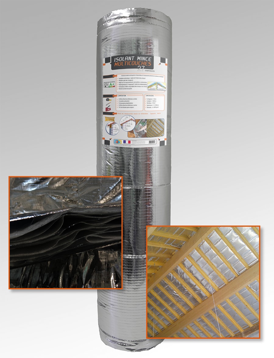 ISOLANT REFLECTEUR 27 COUCHES RL15M²