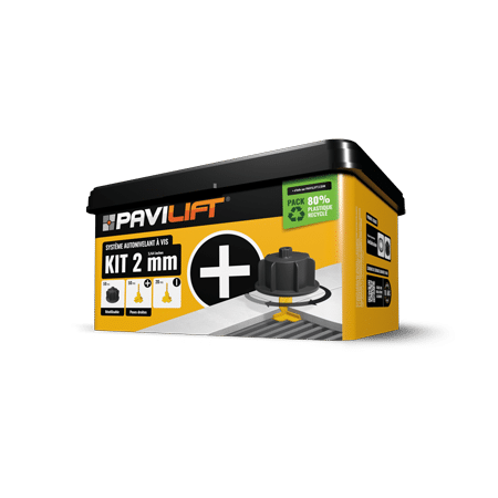 KIT AUTONIVELANT JAUNE 2MM EN CROIX