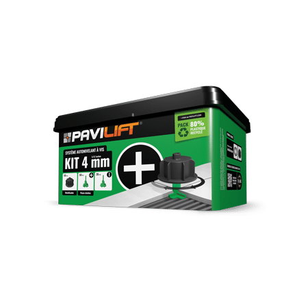 KIT AUTONIVELANT VERT 4MM EN CROIX