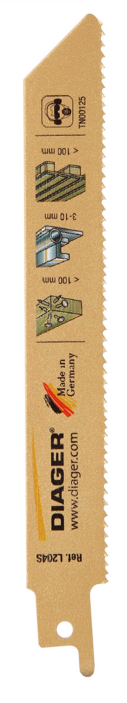 LAME SCIE SABRE L150 PAR 5 BOIS CLOUTE/TOLE