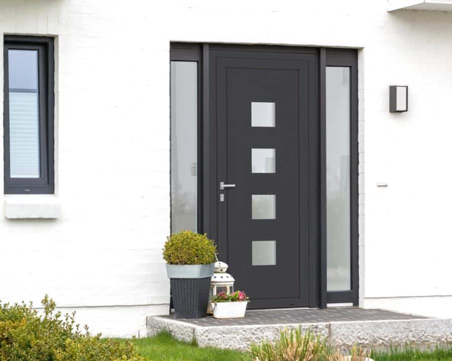 Porte entrée sur mesure Bois / Pvc / Alu / Acier